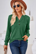 Notched Long Sleeve T-Shirt - Stormyjay