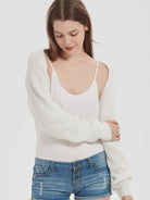 Open Front Long Sleeve Cardigan - Stormyjay