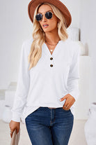 Notched Long Sleeve T-Shirt - Stormyjay