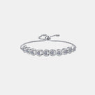 Radiate brilliance with our stunning 1 Carat Moissanite Sterling Silver Bracelet, crafted for timeless elegance. - Stormyjay