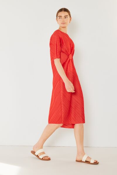 Marina West Swim Pleated Dolman Sleeve Dress - Stormyjay