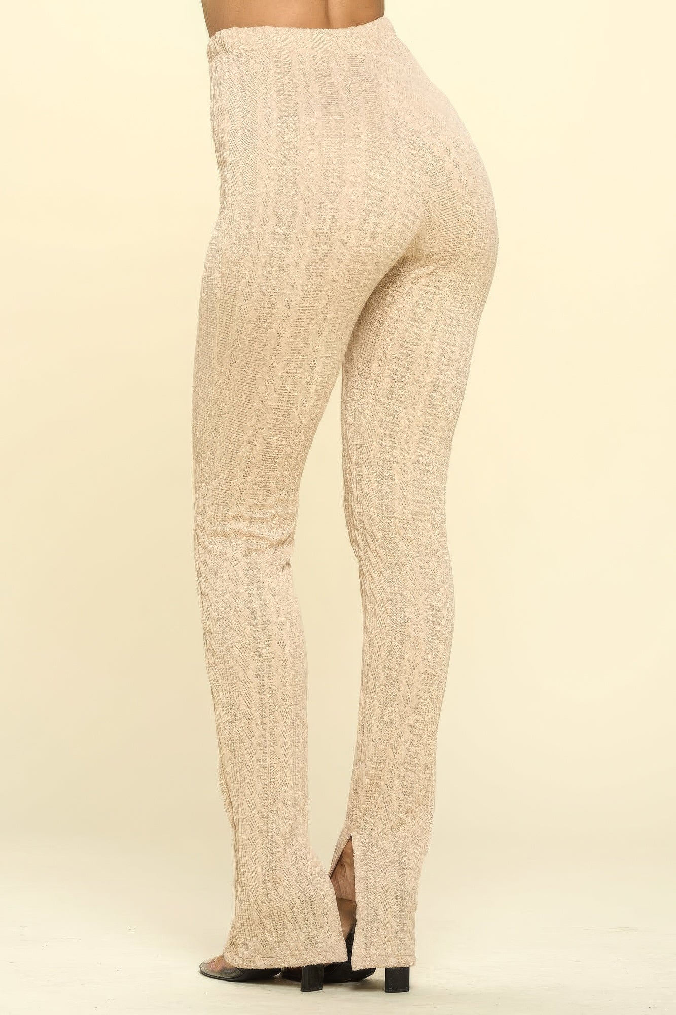 Knit High Rise Leggings - Stormyjay