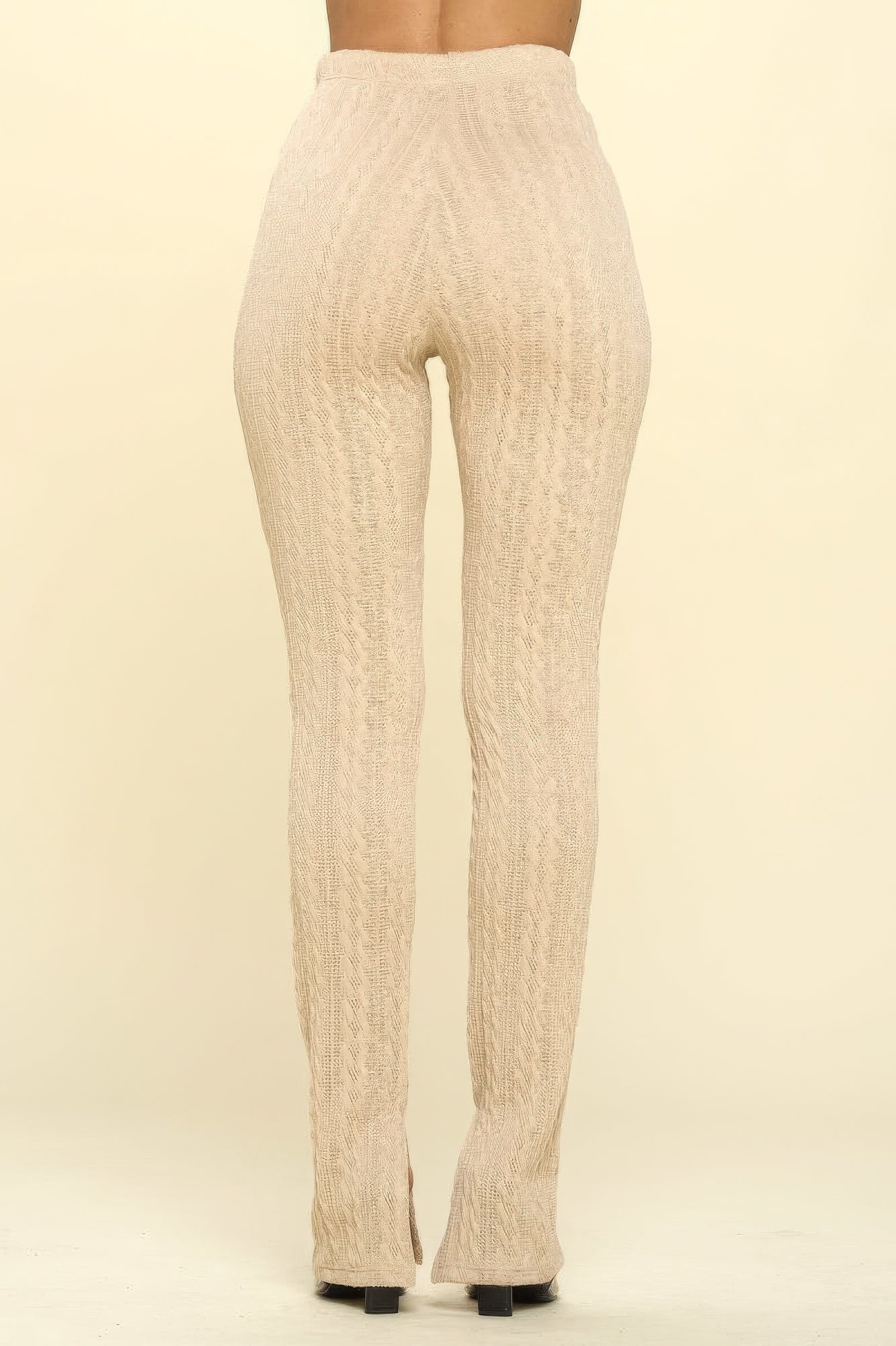 Knit High Rise Leggings - Stormyjay