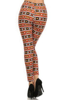 Graphic Print, High Waisted, Full Length, Leggings - Stormyjay