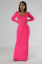 Long Sleeves Stretch Dress - Stormyjay