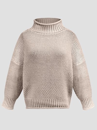 Turtleneck Long Sleeve Sweater - Stormyjay