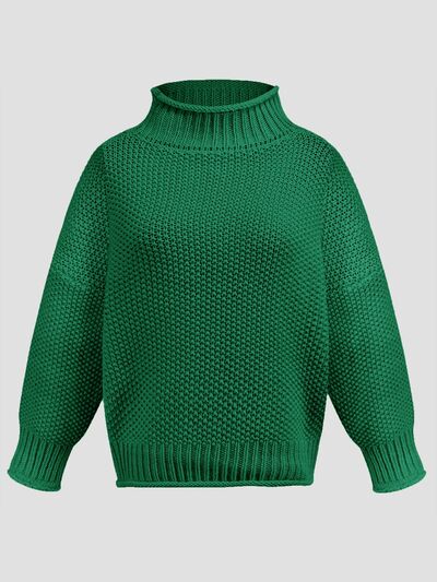 Turtleneck Long Sleeve Sweater - Stormyjay