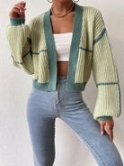 Open Front Dropped Shoulder Cardigan - Stormyjay