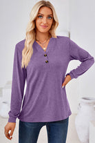 Notched Long Sleeve T-Shirt - Stormyjay