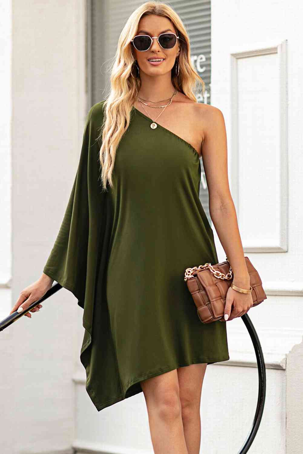 One Shoulder Statement Dress - Stormyjay