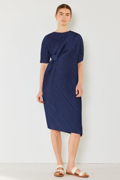 Marina West Swim Pleated Dolman Sleeve Dress - Stormyjay