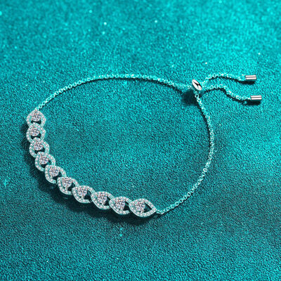 Radiate brilliance with our stunning 1 Carat Moissanite Sterling Silver Bracelet, crafted for timeless elegance. - Stormyjay