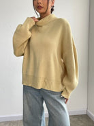 Turtleneck Dropped Shoulder Sweater - Stormyjay