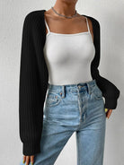 Open Front Long Sleeve Cardigan - Stormyjay