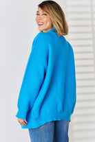 Open Front Dropped Shoulder Cardigan - Stormyjay