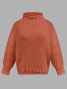 Turtleneck Long Sleeve Sweater - Stormyjay