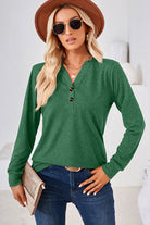 Notched Long Sleeve T-Shirt - Stormyjay